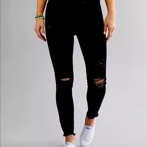 Black distressed KanCan jeans